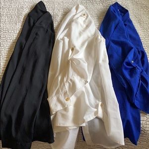 3 blouse bundle: CALVIN KLEIN, INC, ANNE KLIEN